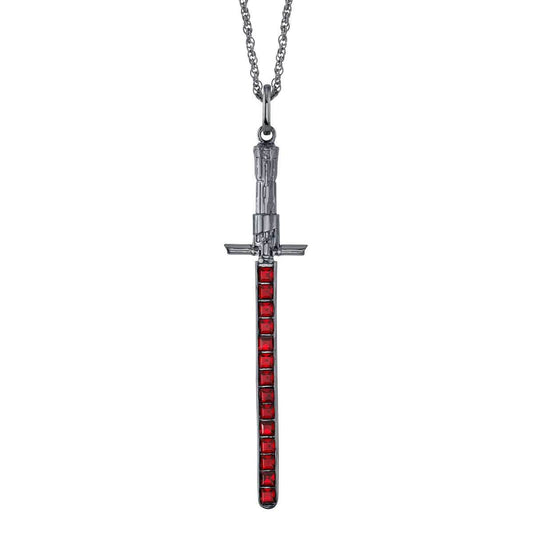 Star Wars X RockLove Kylo Ren Crystal Lightsaber Necklace - 