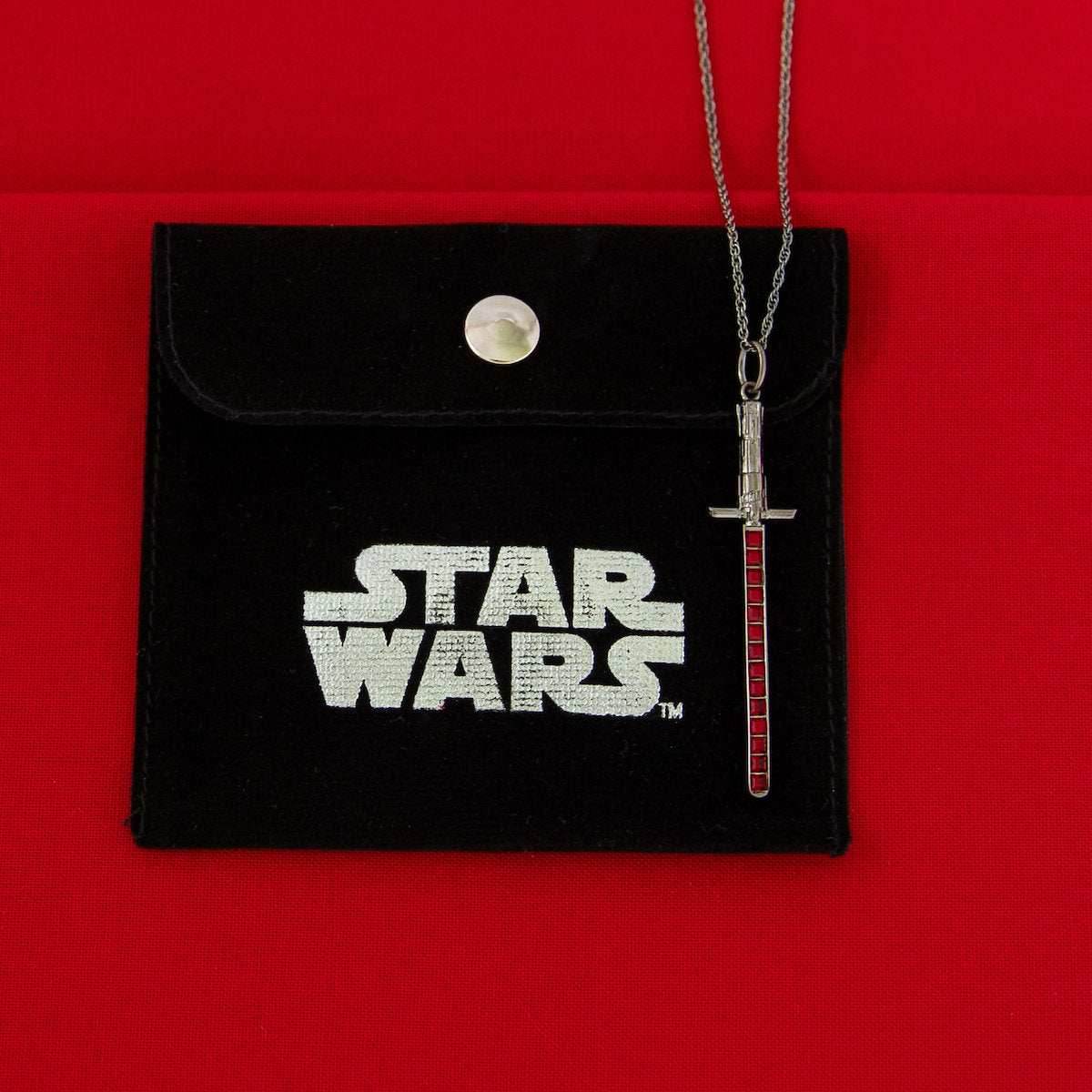 Star Wars X RockLove Kylo Ren Crystal Lightsaber Necklace - 