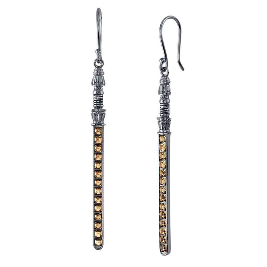 Star Wars X RockLove Rey Crystal Lightsaber Earrings - 