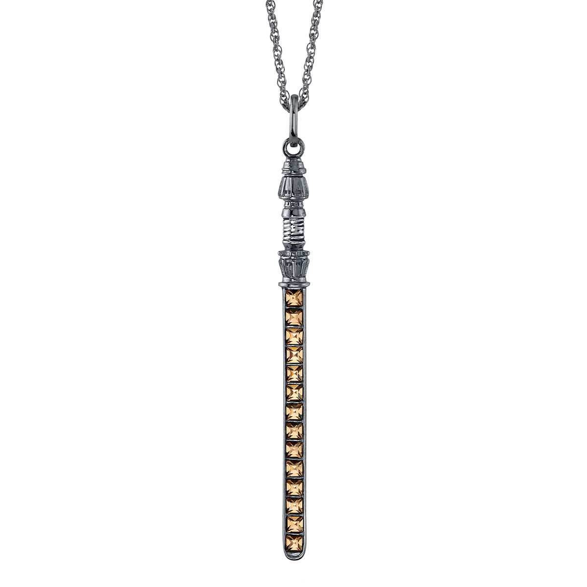 Star Wars X RockLove Rey Crystal Lightsaber Necklace - 