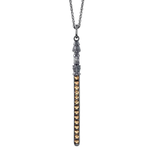 Star Wars X RockLove Rey Crystal Lightsaber Necklace - 