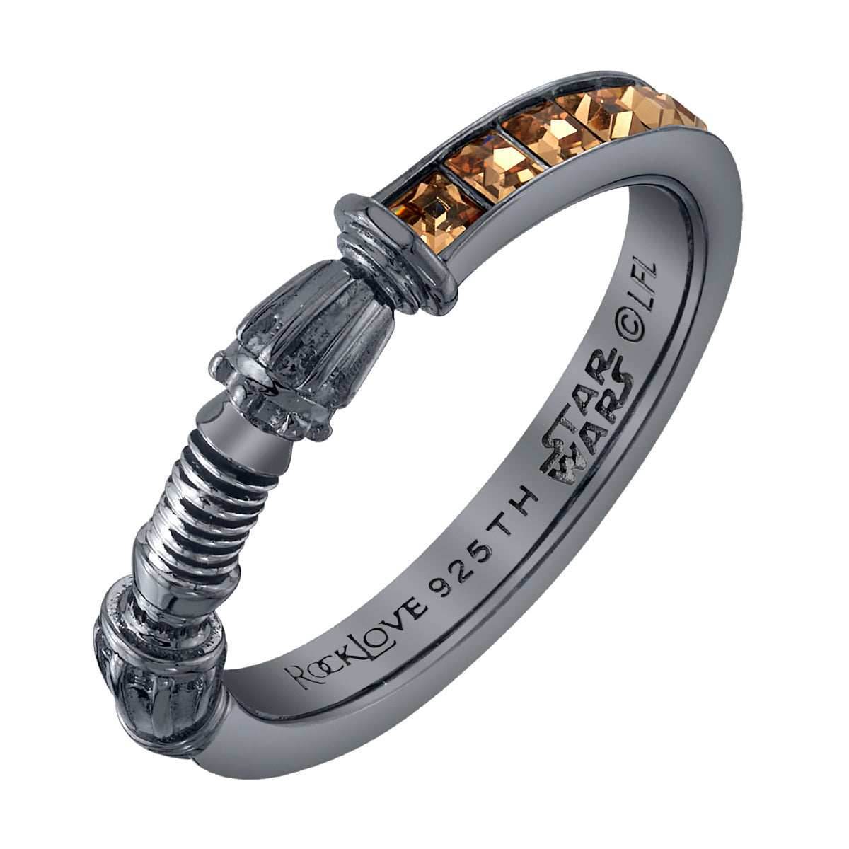 Star Wars X RockLove Rey Crystal Lightsaber Ring - Size 5