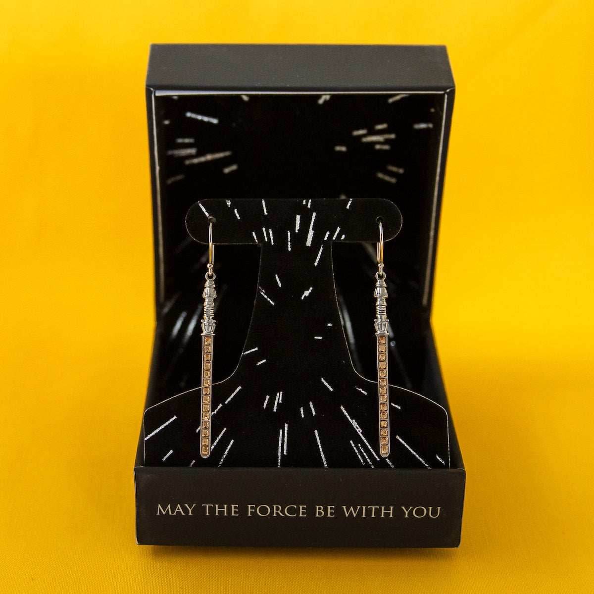 Star Wars X RockLove Rey Crystal Lightsaber Earrings - 