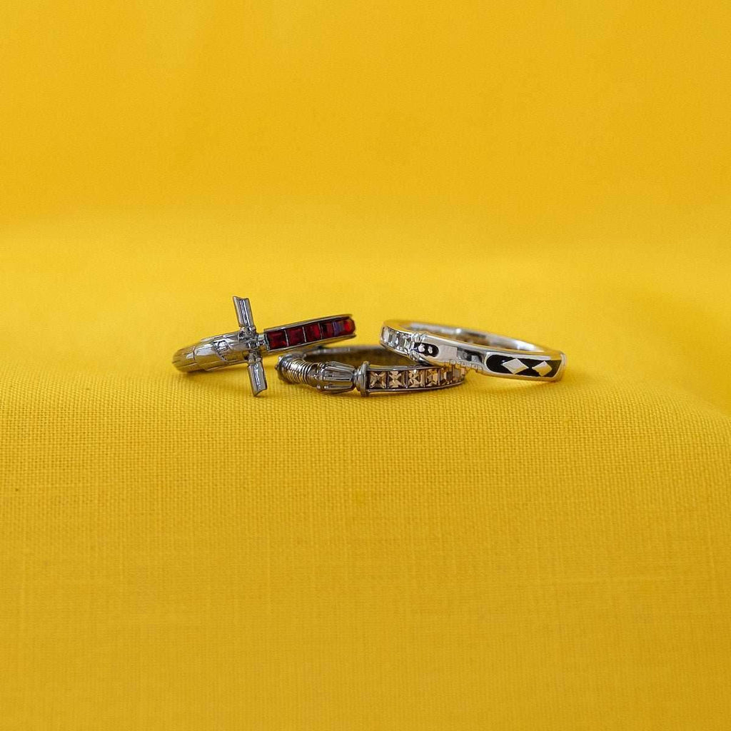 Star Wars X RockLove Rey Crystal Lightsaber Ring - Size 5