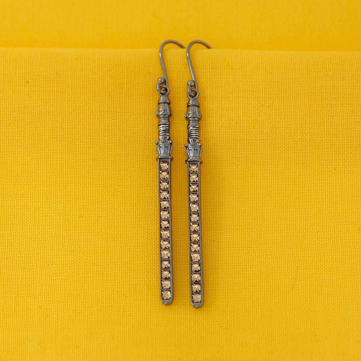 Star Wars X RockLove Rey Crystal Lightsaber Earrings - 