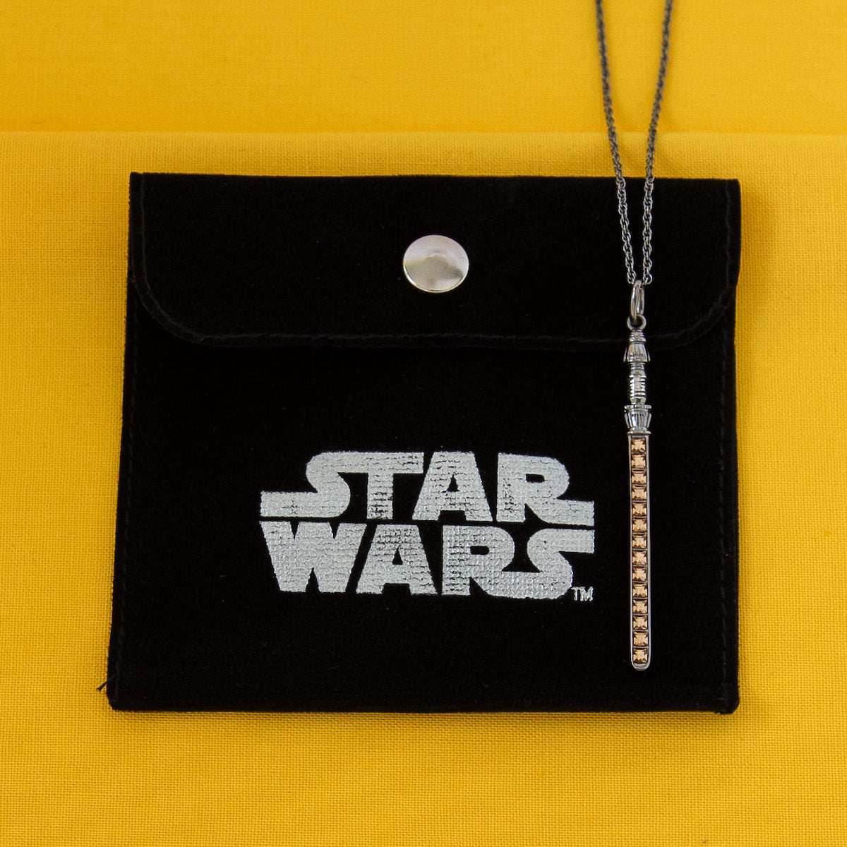 Star Wars X RockLove Rey Crystal Lightsaber Necklace - 