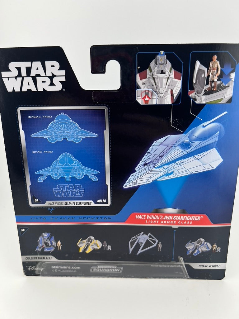 Star Wars Micro Galaxy Squadron – Mace Windu’s Jedi Starfighter (Chase Edition)