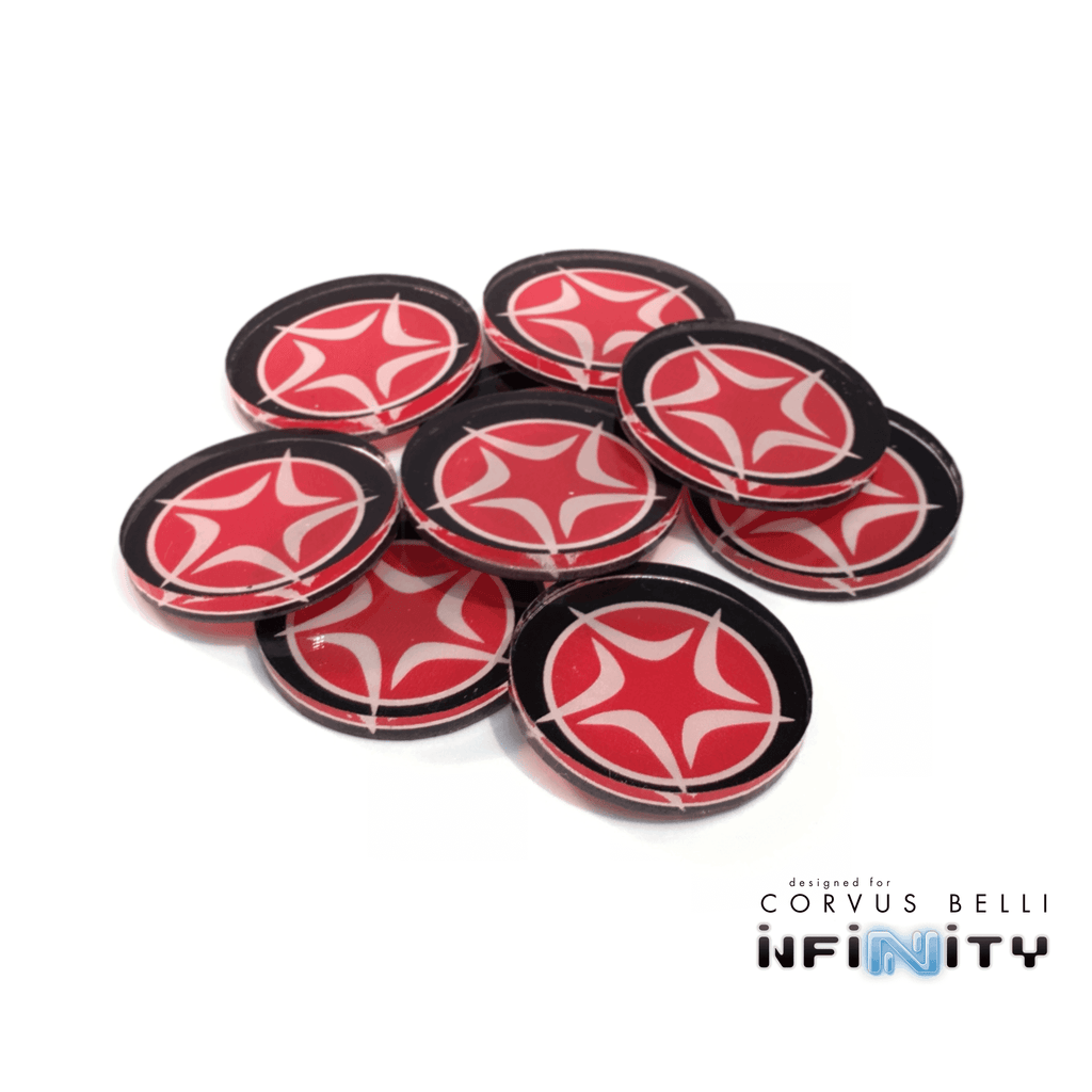 Full Color Infinity Faction Markers, 25mm (Bag of 10) - StarCo / 25mm