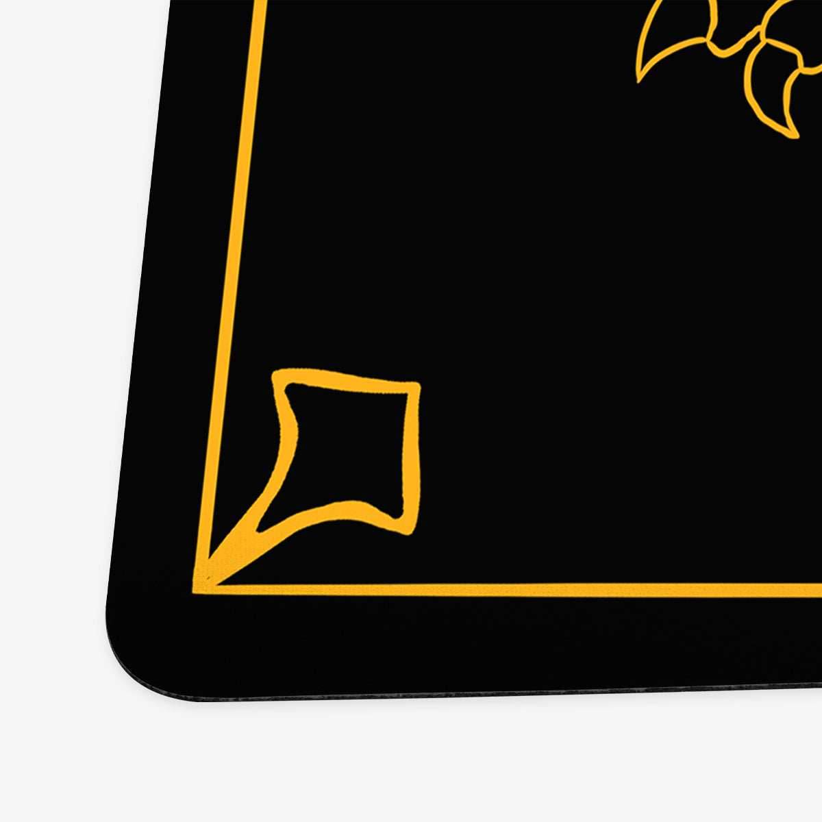 Golden Dragon Playmat - Standard Playmat / Black / Plain