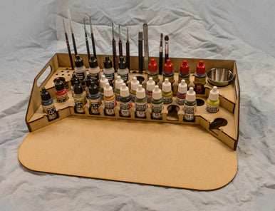 Painting Station - 26mm V2, For Vallejo and Army Painter Style Dropper Bottles - 