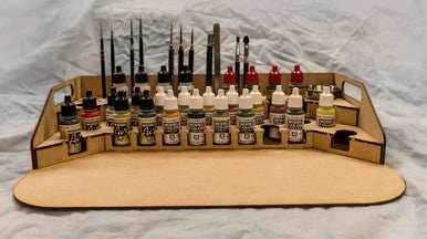 Painting Station - 26mm V2, For Vallejo and Army Painter Style Dropper Bottles - 