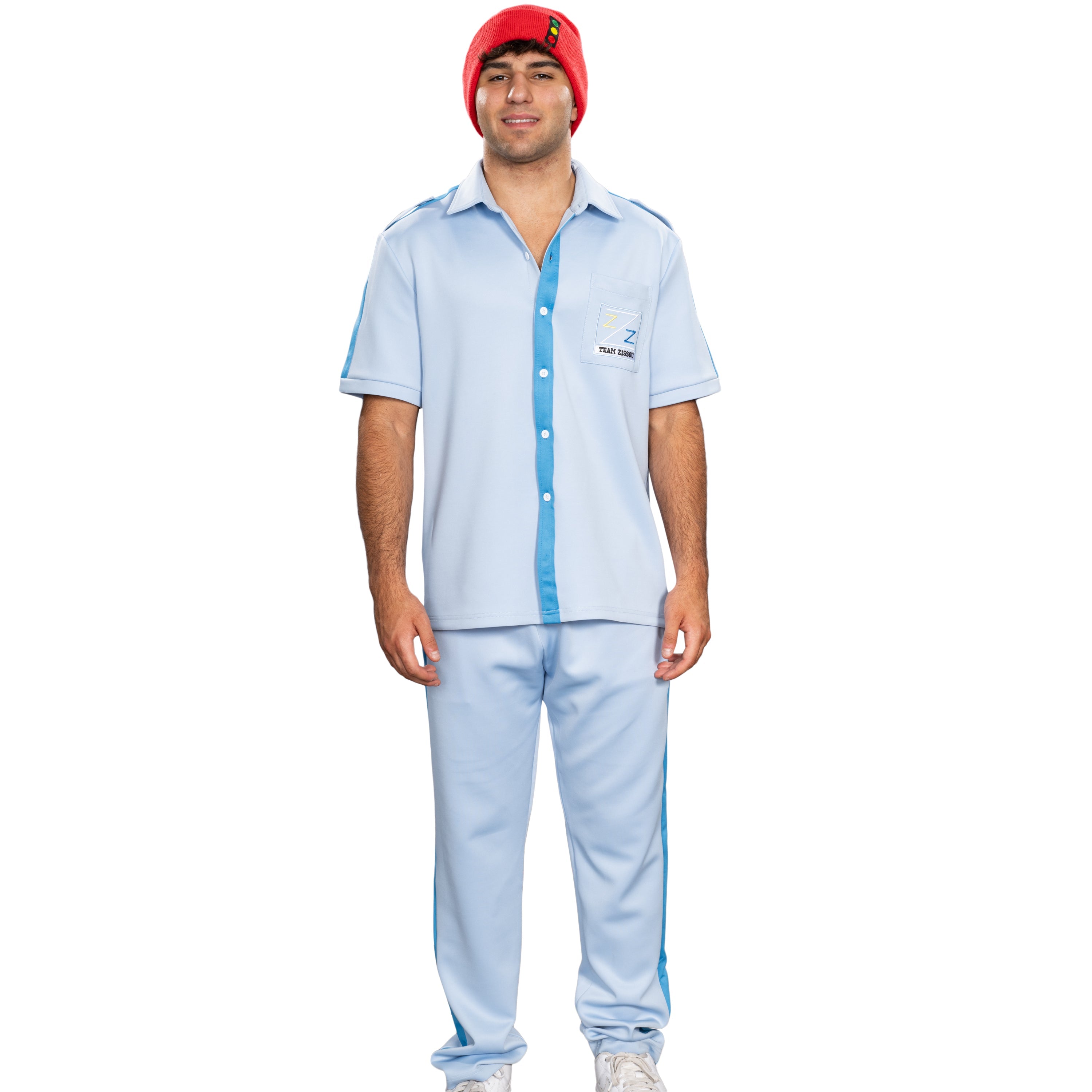 Steve Underwater Explorer Movie Character Halloween Cosplay Costume Set
