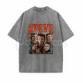 Steve Harrington Unisex Washed T-Shirt – Vintage Hawkins "Babysitter" Graphic Tee, Retro Oversized Streetwear