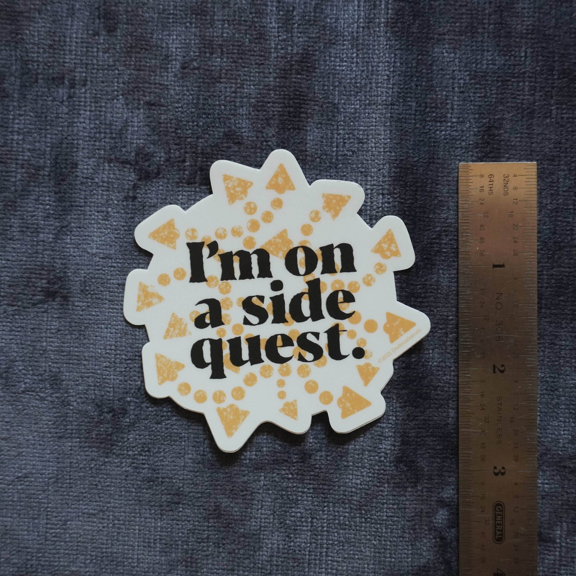 I’m on a Side Quest Vinyl Sticker – Adventure Mode: Activated - 