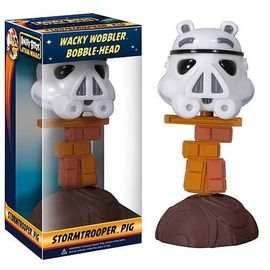 Funko Wacky Wobbler: Angry Birds Star Wars - Stormtrooper Pig (2013 Release) - 