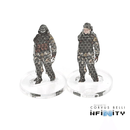 Infinity 3D Markers: Strelok (2x 25mm Camo -3, Decoy -1) - Actual, Decoy -1