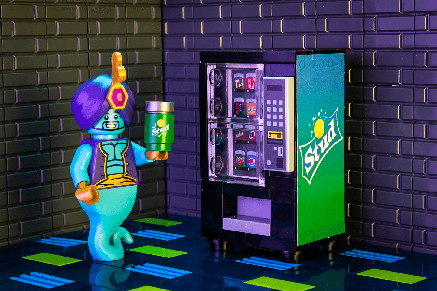 Stud - B3 Customs Soda Vending Machine made using LEGO parts - 