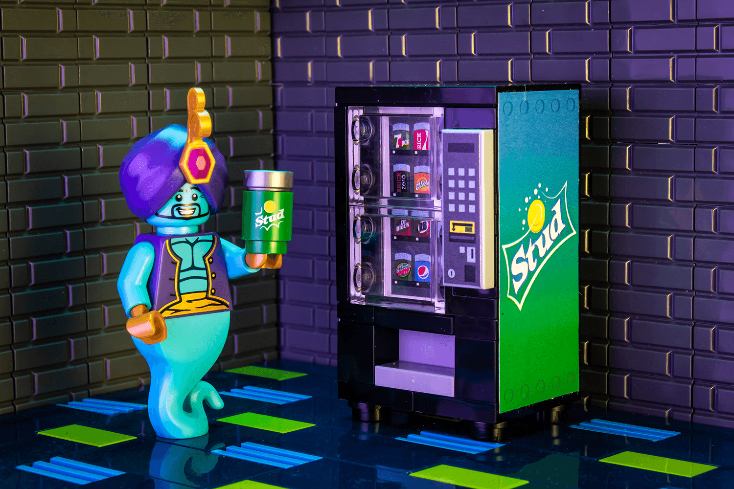Stud - B3 Customs Soda Vending Machine made using LEGO parts - 