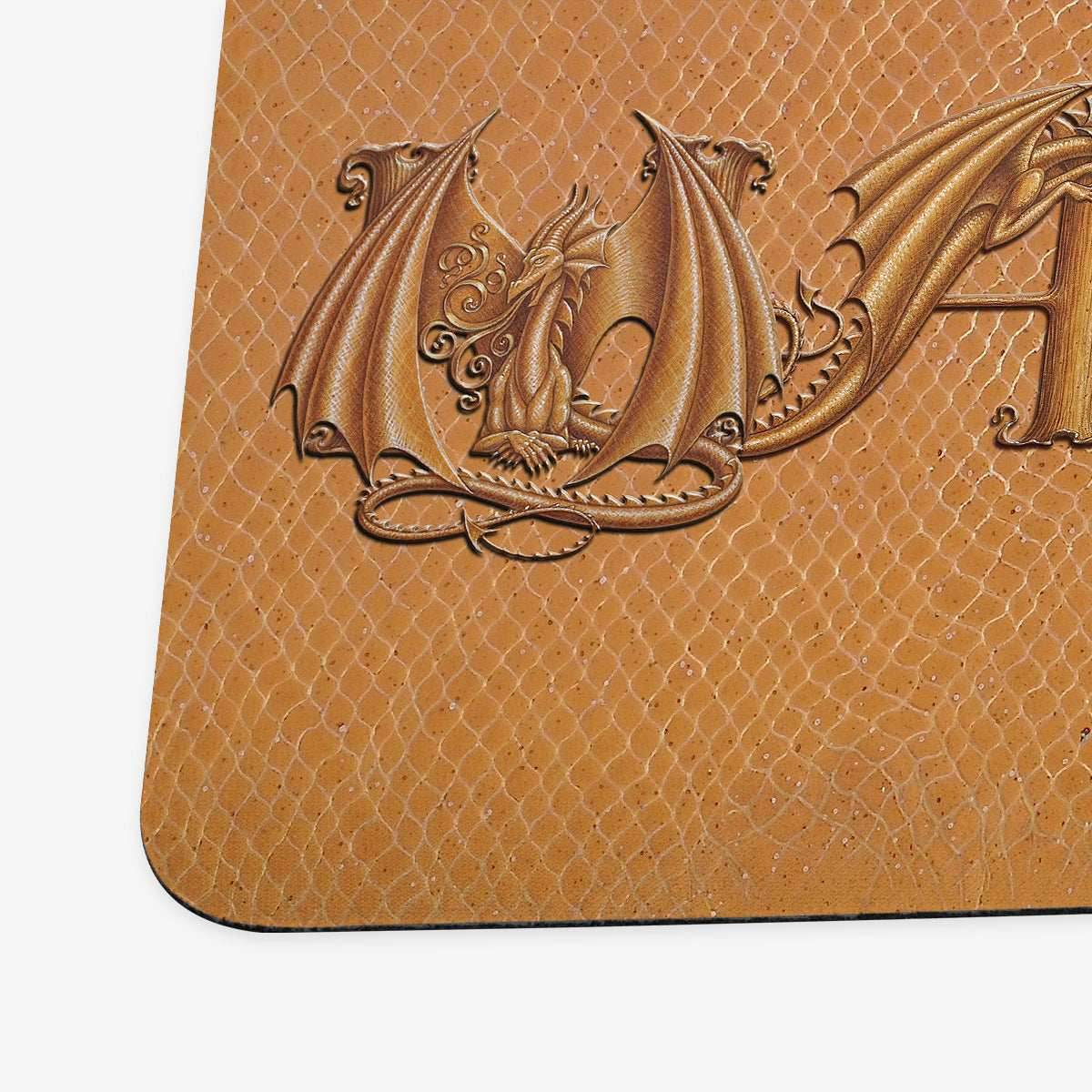 ZooLN Dragonskin Magic Playmat - Standard Playmat / Red and Gold / Plain