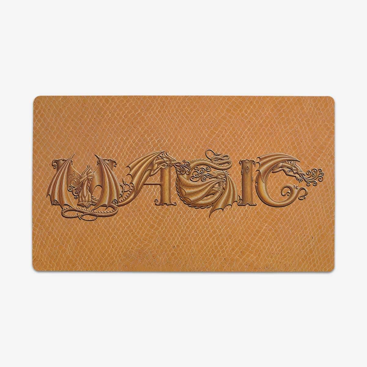 ZooLN Dragonskin Magic Playmat - Standard Playmat / Raw and Gold / Plain