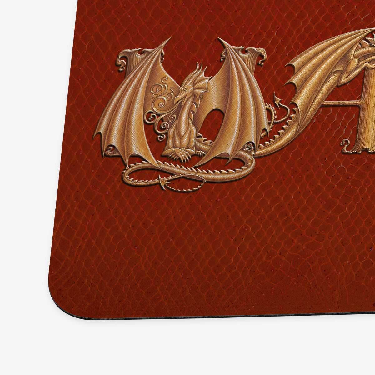 ZooLN Dragonskin Magic Playmat - Standard Playmat / Red and Gold / Plain