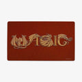 ZooLN Dragonskin Magic Playmat - Standard Playmat / Red and Gold / Plain