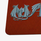 ZooLN Dragonskin Magic Playmat - Standard Playmat / Red and Gold / Plain