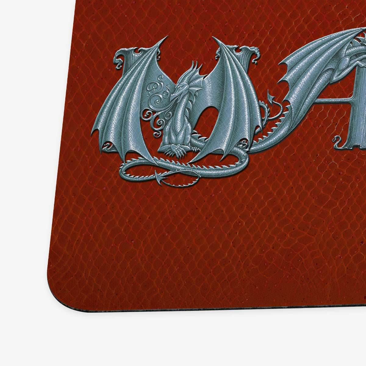 ZooLN Dragonskin Magic Playmat - Standard Playmat / Red and Gold / Plain