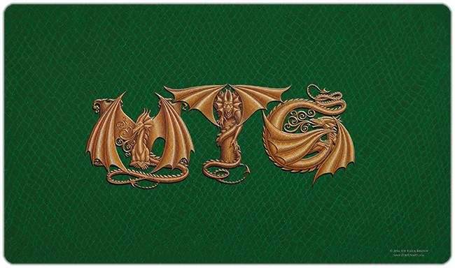 ZooLN Dragonskin MTG - Green & Gold / Plain