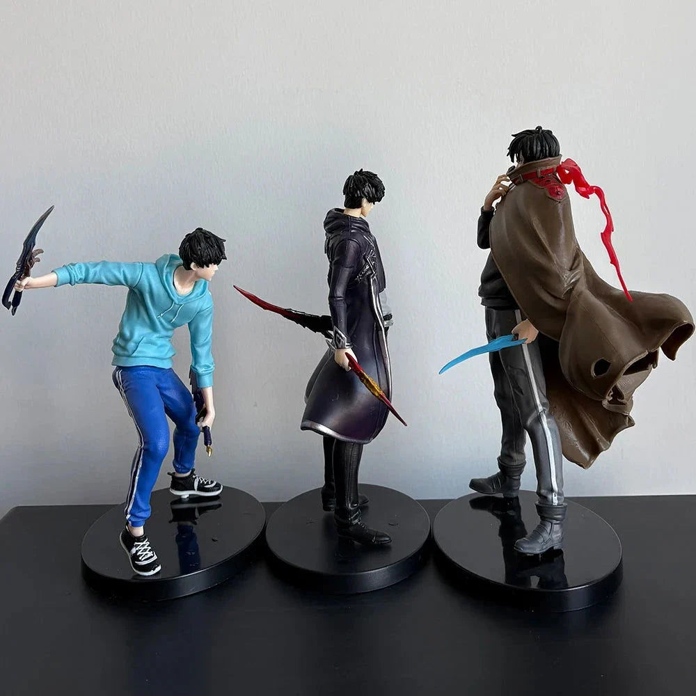 Sung Jin-Woo Anime Figure Solo Leveling Action Figurines Shadow King Desktop Collectible Display Toy