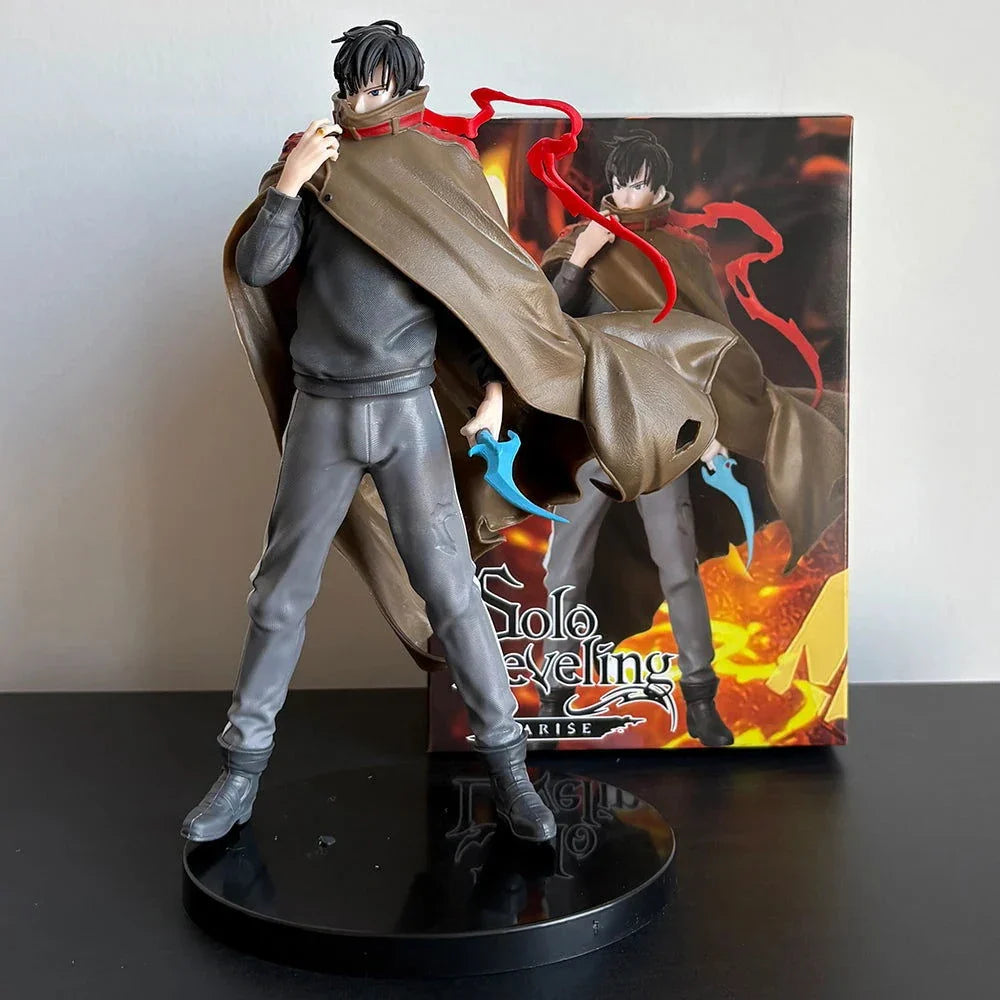 Sung Jin-Woo Anime Figure Solo Leveling Action Figurines Shadow King Desktop Collectible Display Toy