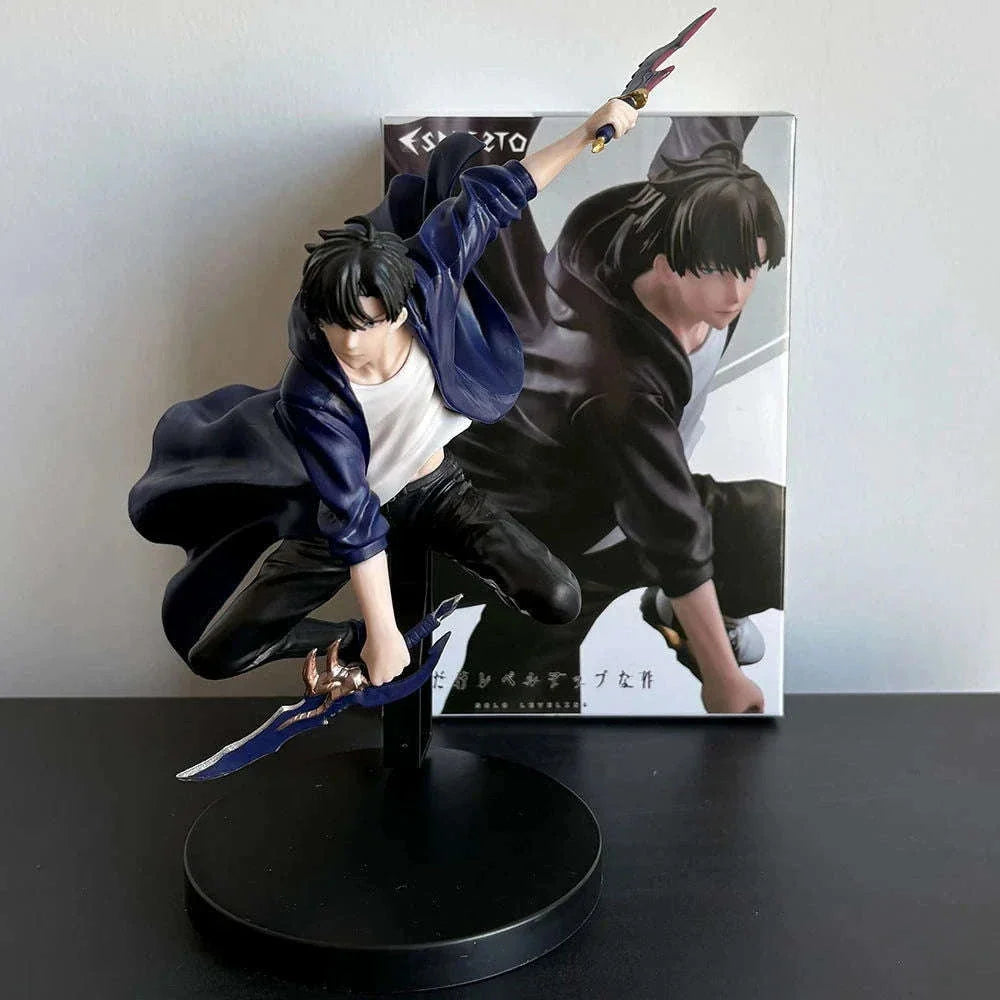 Sung Jin-Woo Anime Figure Solo Leveling Action Figurines Shadow King Desktop Collectible Display Toy