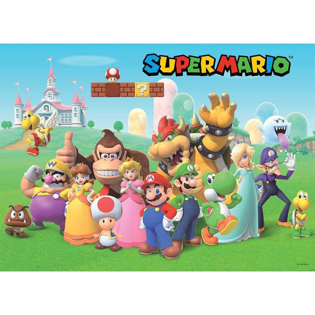 Super Mario Mushroom Kingdom 1000 Piece Jigsaw Puzzle Op Games - 