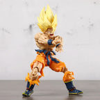 Super Saiyan Goku Posable Action Figure, Anime Dragon Ball Z Figurines PVC Articulated Collectible 16.5 cm