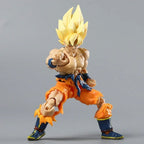 Super Saiyan Goku Posable Action Figure, Anime Dragon Ball Z Figurines PVC Articulated Collectible 16.5 cm
