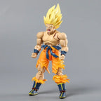 Super Saiyan Goku Posable Action Figure, Anime Dragon Ball Z Figurines PVC Articulated Collectible 16.5 cm