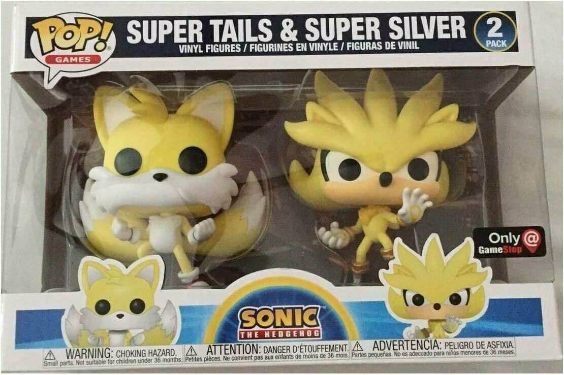 Pop! Games: Sonic the Hedgehog - Super Tails & Super Silver (2-Pack) - 