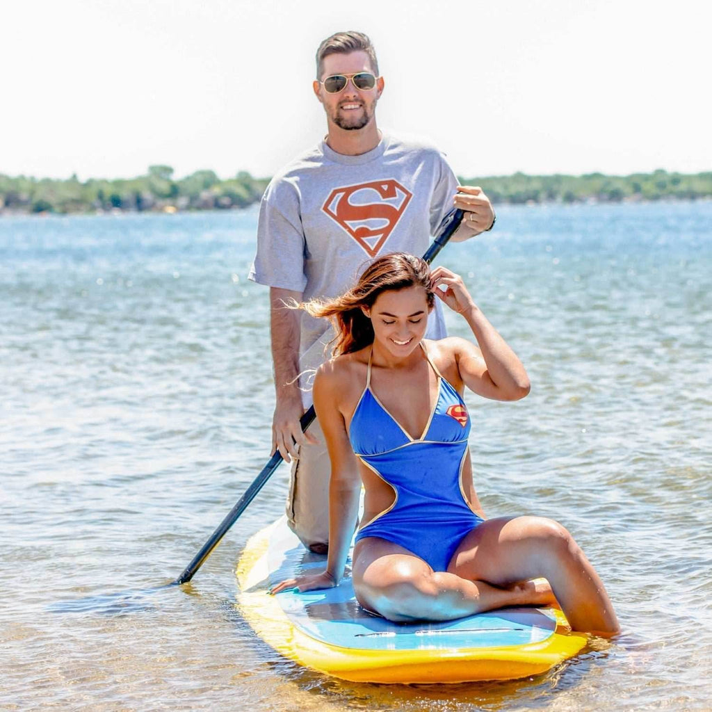 Superman Red-Orange Shield Adult T-Shirt - S