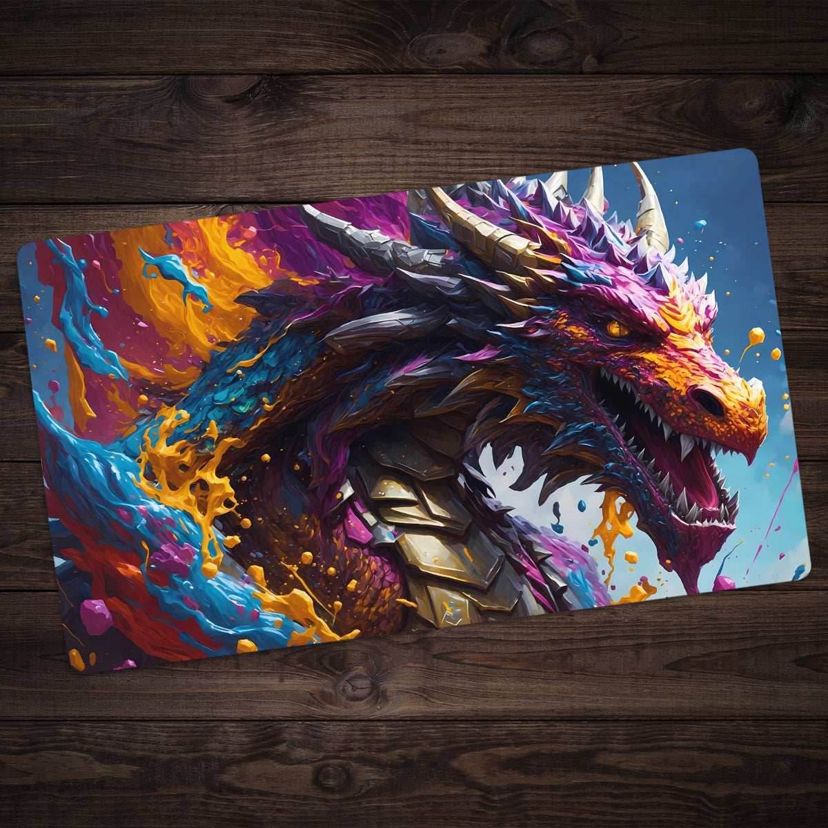 Water Color Dragon Playmat - Plain