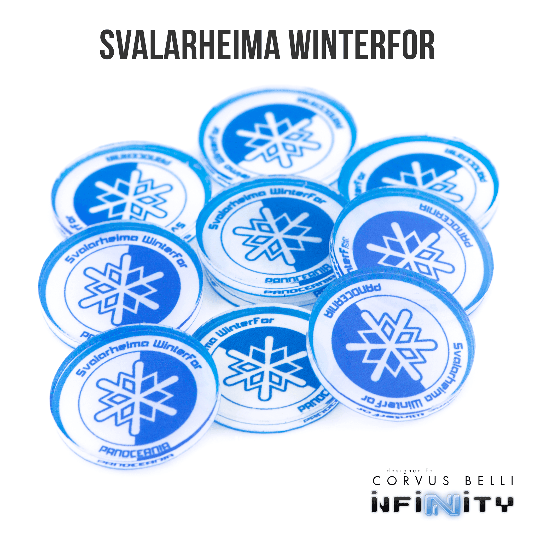 Full Color Infinity Faction Markers, 25mm (Bag of 10) - Svalarheima WinterFor / 25mm
