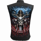 RIDE FREE - Sleeveless Stone Washed Worker Black