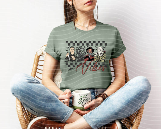 Horror Vibes Graphic Tee - S