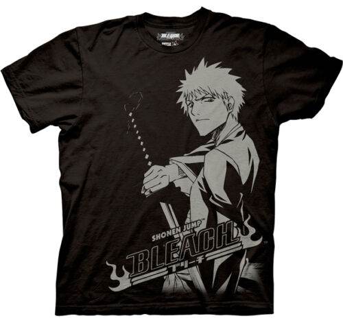 Bleach Ichigo Stare One Color Shonen Jump Anime Adult T-Shirt - S