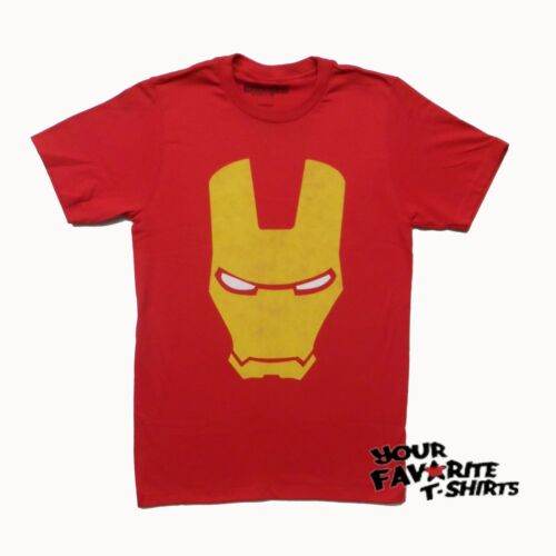 Iron Man Armored Avenger Helmet Marvel Comics Adult T-Shirt - L
