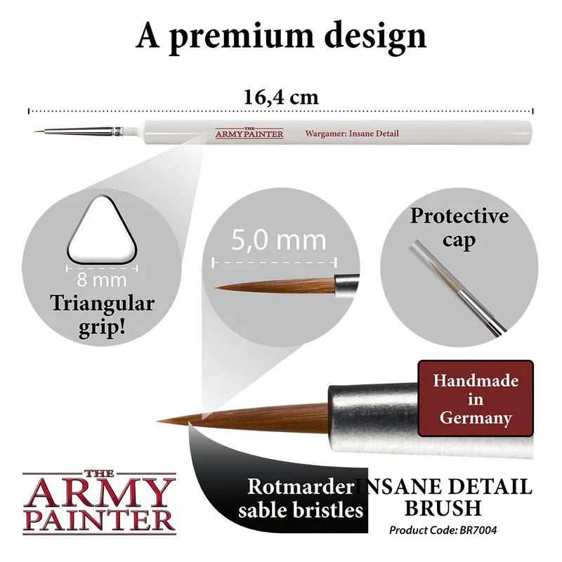 Army Painter Tools: Wargamer Brush - Insane Detail - 