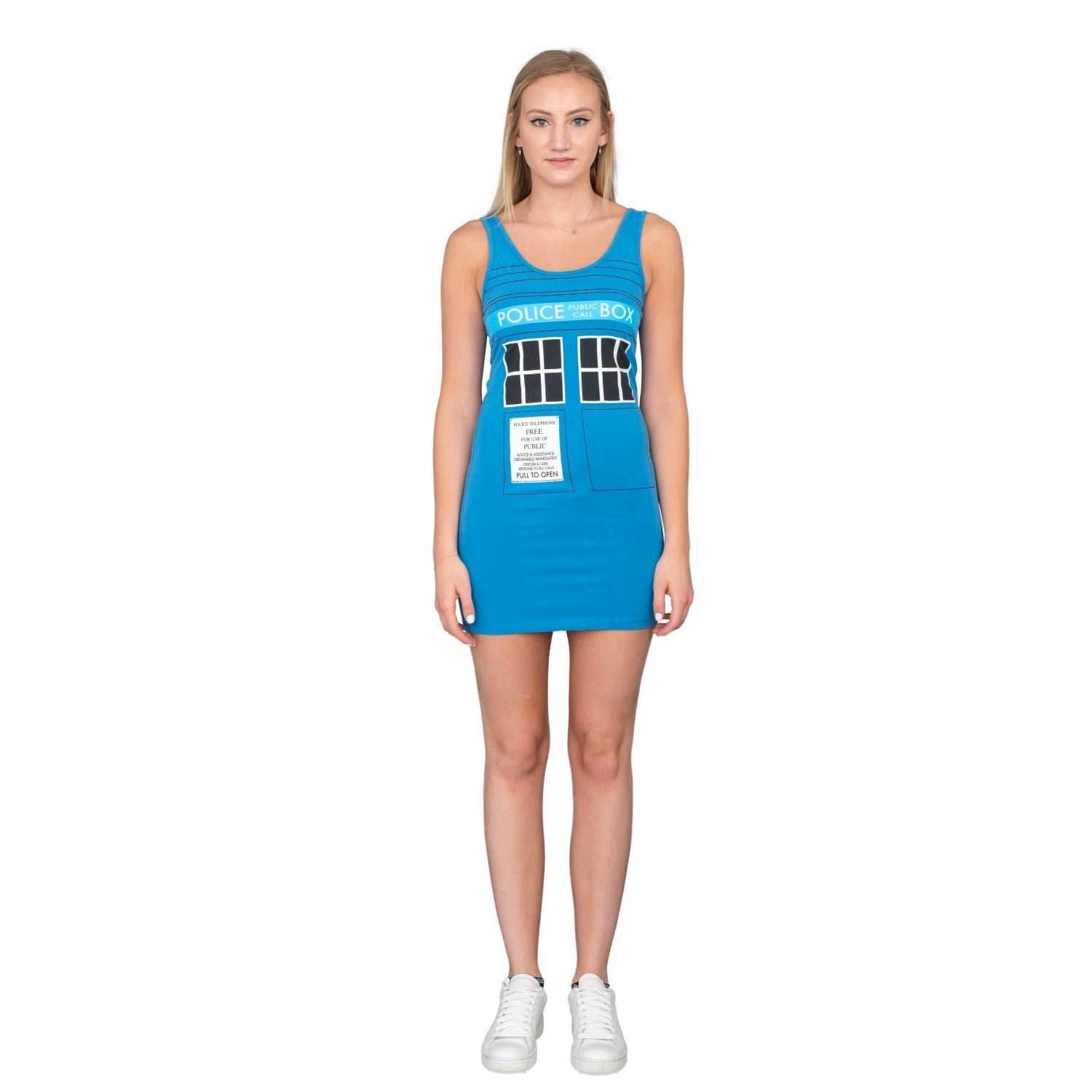 TARDIS Police Box Costume Tank Dress - XS