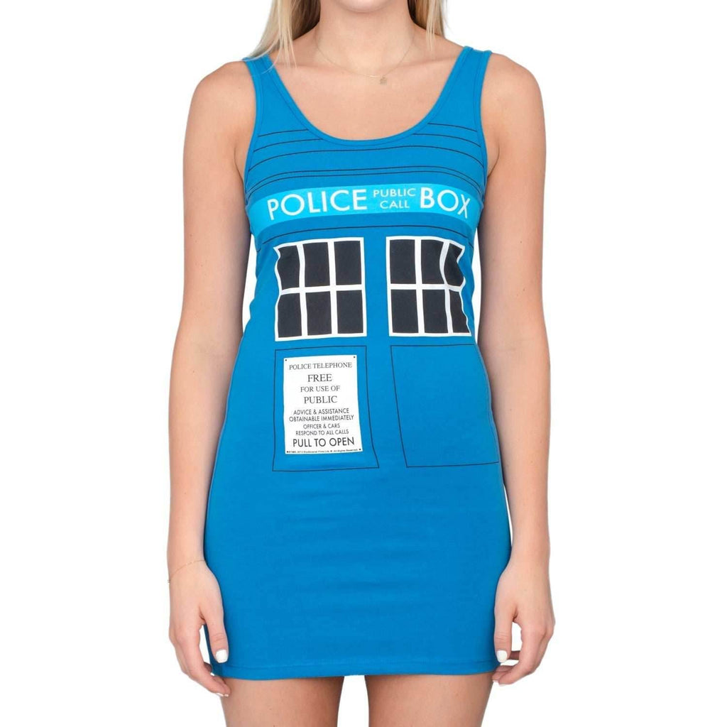 TARDIS Police Box Costume Tank Dress - XS