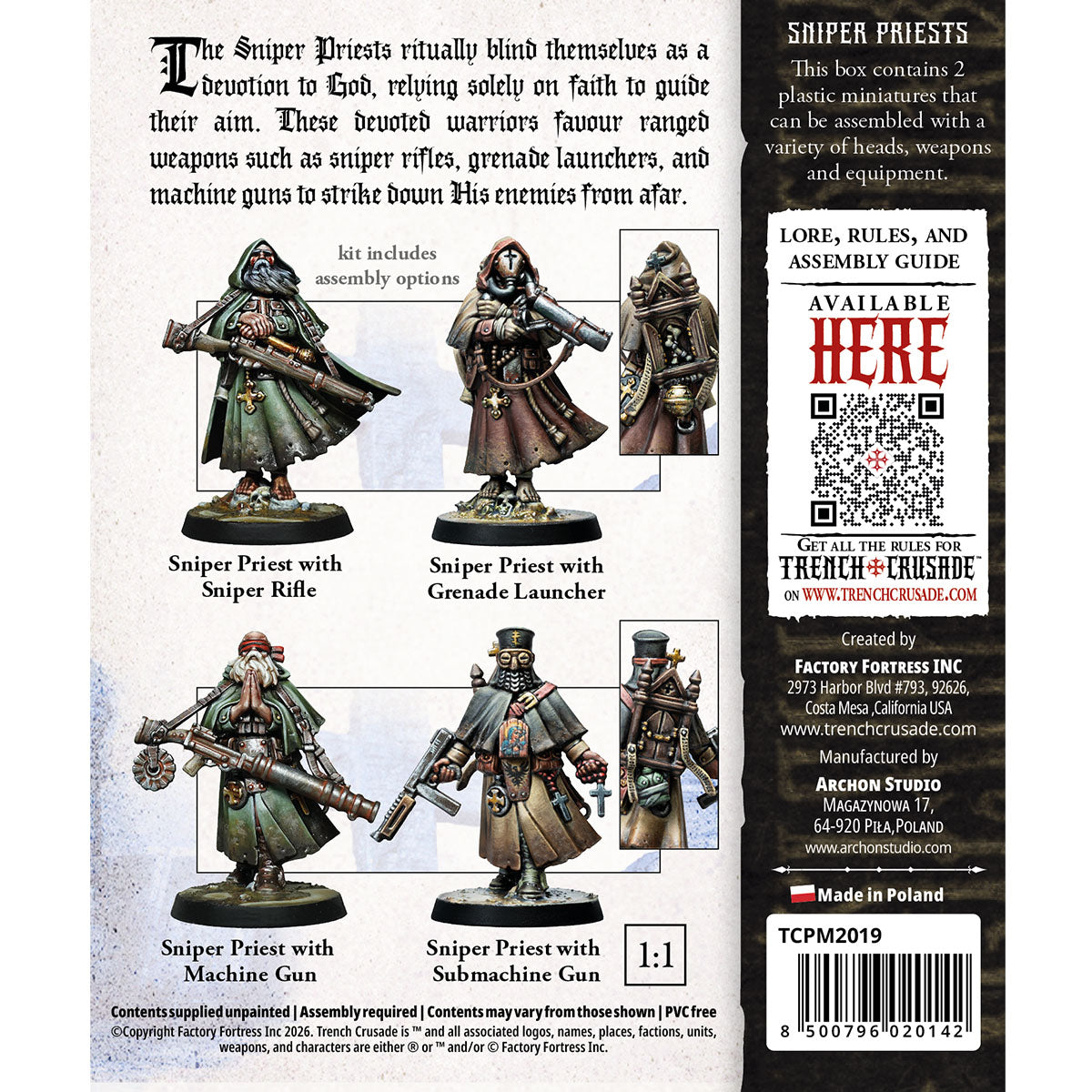 Trench Crusade: New Antioch - Sniper Priests