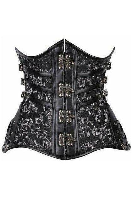 Top Drawer CURVY Steampunk Steel Double Boned Under Bust Corset - Small