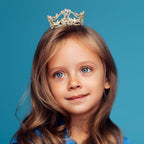 Rhinestone Crystal Paved Crown Mini Tiara